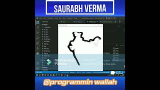 How to make amazing APJ image with Indian map in python progamming || @programming wallah