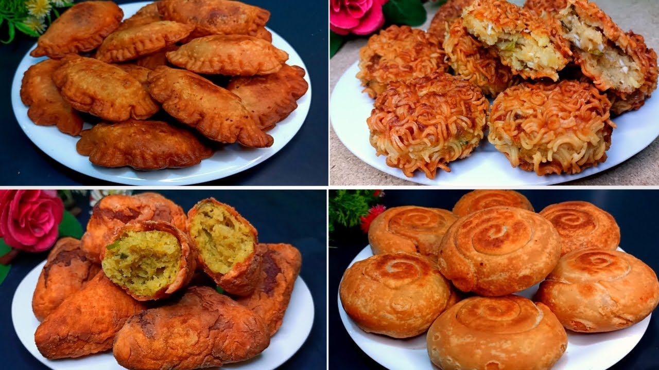 আলু ময়দা আর নুডলস দিয়ে বিকেলের জন্য ৪টি মজাদার নাস্তার রেসিপি Easy