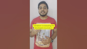 Testing Interview Question.6 - What is the difference between Verification and Validation?