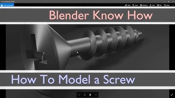 How to model a screw in blender 2.79