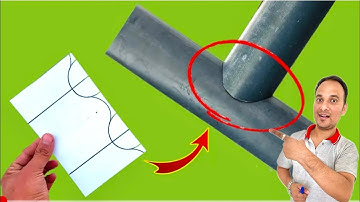 Easy trick to cut 90° degree angle round pipe The welder never told before #diy #tricks