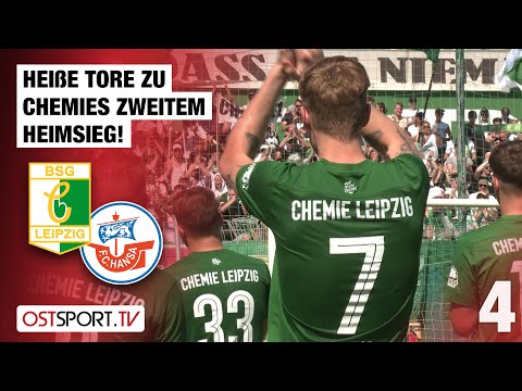 Heiße Tore Von Bury Und Jäpel Chemie Leipzig Hansa Rostock II 2 0 Regionalliga Nordost
