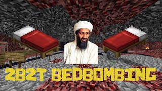 Bed Bombing on the 2B2T Test Server (test.2b2t.org)