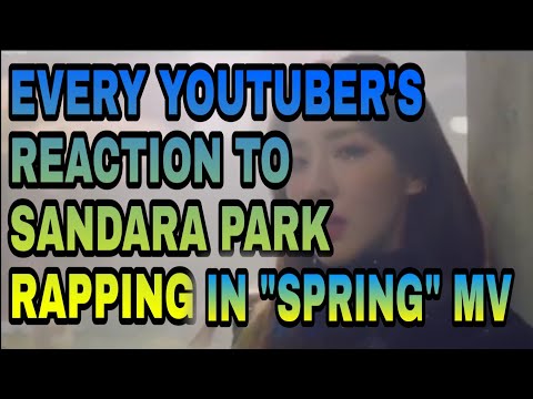 YOUTUBERS REACTION TO SANDARA PARK'S RAP IN "SPRING" MV Ft. Park Bom