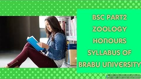 BSC part2 Zoology honours syllabus of brabu University