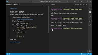 TypeScript Editor Power User 1 - Skill 1 - Install VS Code & TypeScript Information