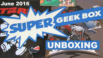SUPER GEEK BOX Subscription Box UNBOXING!  Villians!  JUNE 2016