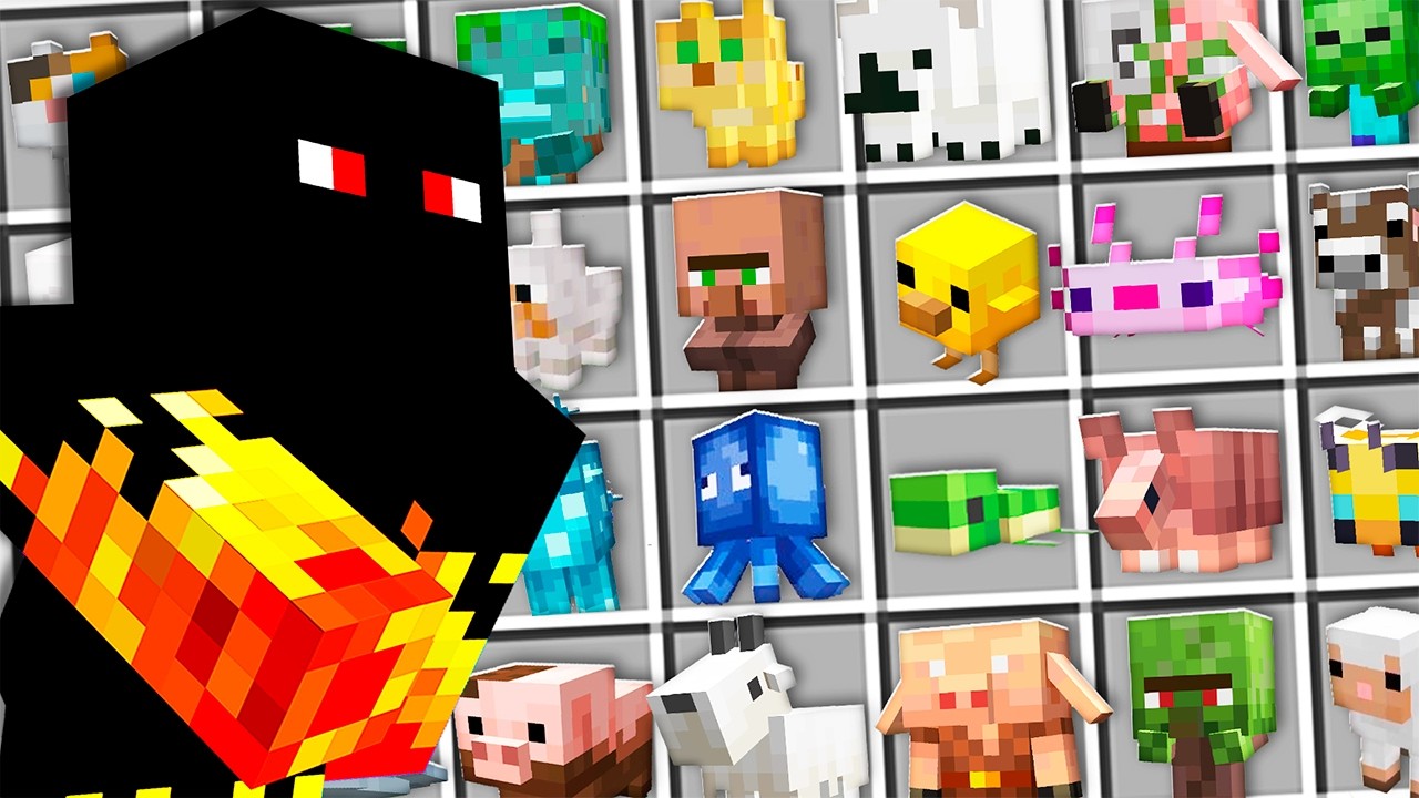 FIZ UM ZOOLÓGICO COM BABY MOBS DO MINECRAFT