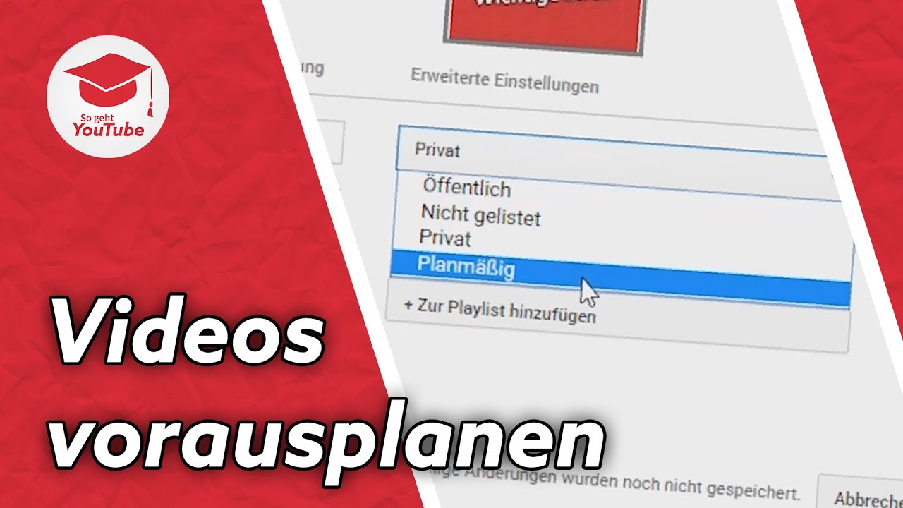 YouTube Videos automatisch & planmäßig veröffentlichen | QuickTipp - YouTube