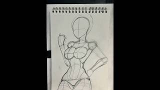 (Skullgirls) Sketching Ms. Fortune #drawing #art #timelapse #sketch #anime #skullgirls