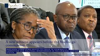 A new witness appears before the Madlanga commission.
