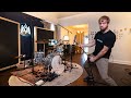 Turning My LIVING Room to EPIC DRUM STUDIO