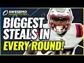 Biggest STEAL in Every Round to WIN YOUR LEAGUE! | Fantasy Football 2021