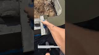 Smooth Concrete Edge Finishing Like a Pro | Clean Curve Technique #shorts #concrete #tools