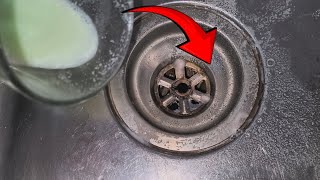 Clean the drains and the worst clogged pipes and dirt (99% of people don't know this secret)‍