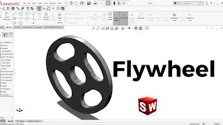 Solidworks Tutorial for Beginners : Part 14 | Flywheel | Cad Cam Design Tutorials