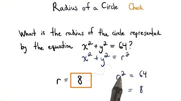 Radius Check - Visualizing Algebra