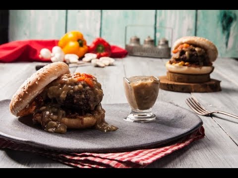 ساندويتش كفتة بصوص المشروم