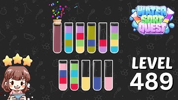 Water Sort Quest Level 489 Solution Walkthrough 🧪