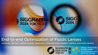 End-to-end Optimization of Fluidic Lenses (SIGGRAPH Asia 2024)