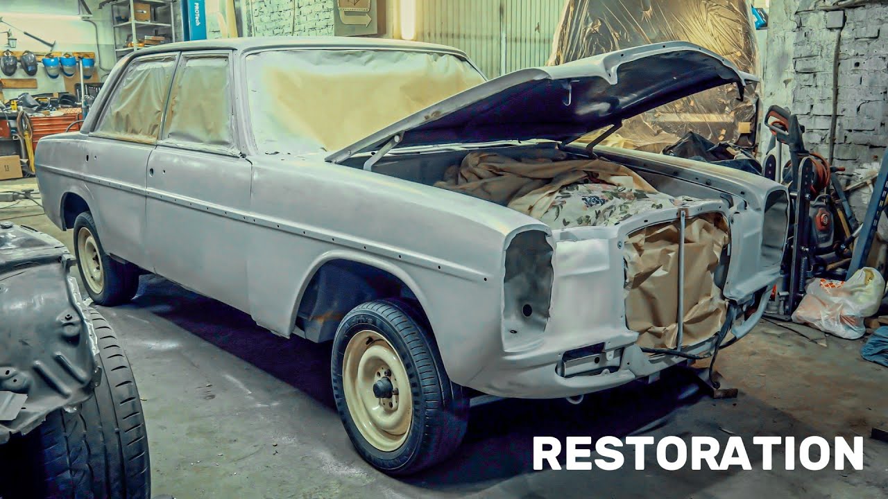 КУЗОВ ГОТОВ! Restoration Old Mercedes w114