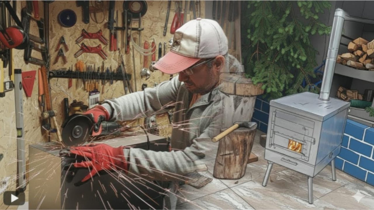 Katlanır Kamp Sobası yapıyoruz ( camping stove  )