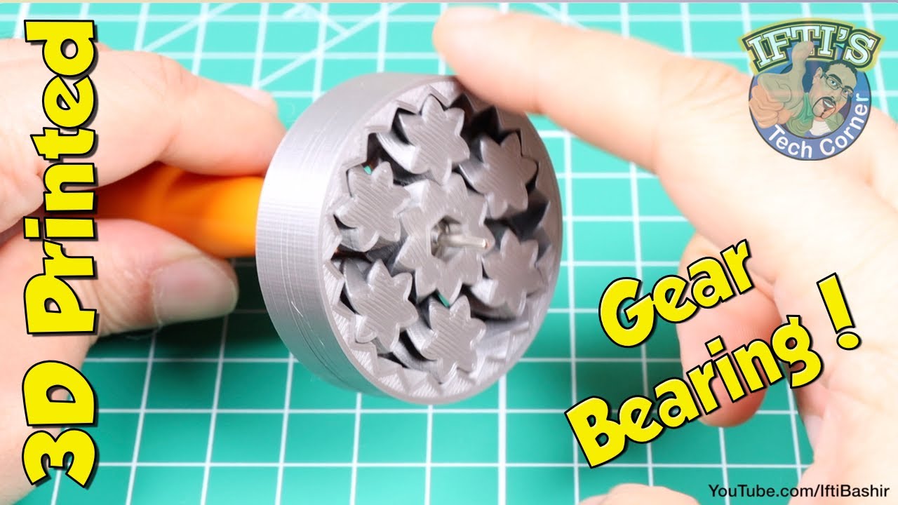 3D Printed Gear Bearing / Fidget Spinner! Single Mechanical Piece! - Youtube