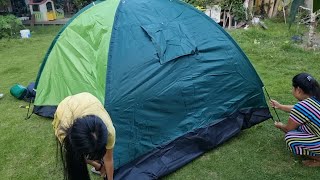 unboxing tenda untuk keluarga - camping out door - ibu dan balita indonesia