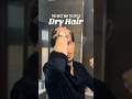 How you should style dry hair hairstyle haircare hairtutorial