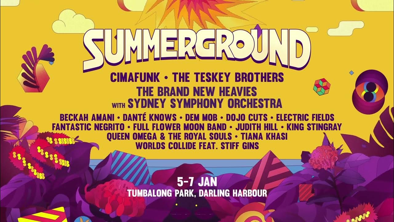 Summerground lineup revealed Sydney Festival 2024 YouTube