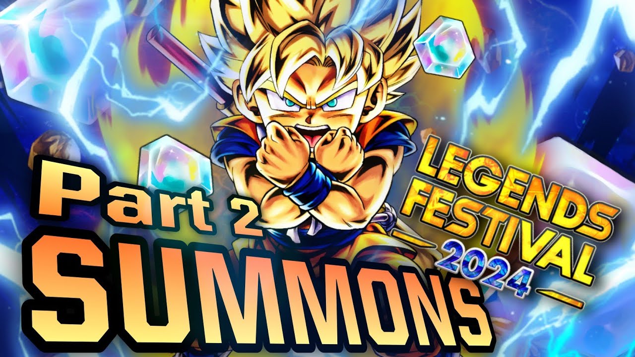 INCREDIBLE LUCK! LEGENDS FESTIVAL PART 2 SUMMONS! | Dragon Ball Legends