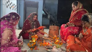 Love, Wait, and the Moon: The Unbreakable Bond of Karwa Chauth) 🫶🏻😇#karvachauth Chauth