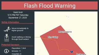 Flash Flood Warning for San Diego 9/27/2025