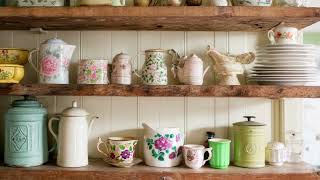 Green Cottagecore Kitchen | Vintage & Nature Inspired Decor