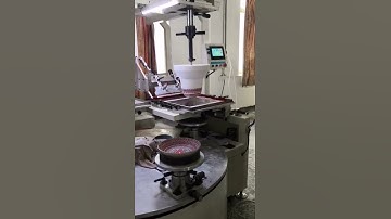 3 color ceramic printing machine for ceramic bowls printing #ceramic #pad printing