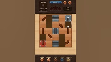 Roll the Ball slide puzzle Moving G Pack Level 55 Solution