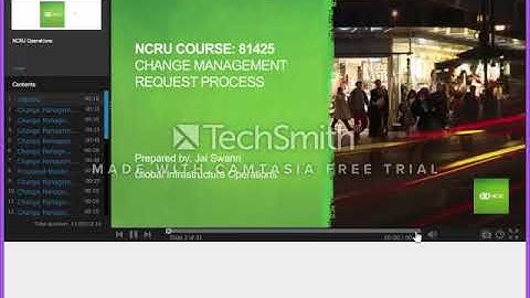 Change Request Training sample module - Training Videos