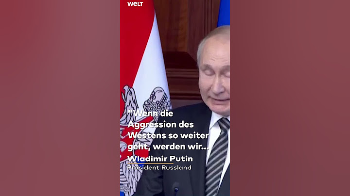 UKRAINE-KONFLIKT: PUTIN kritisiert "aggressive" USA | WELT #Shorts