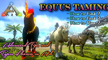 EQUUS Taming | Types of Horses | Advanced Tips and Easy ways to Tame | Ark mobile