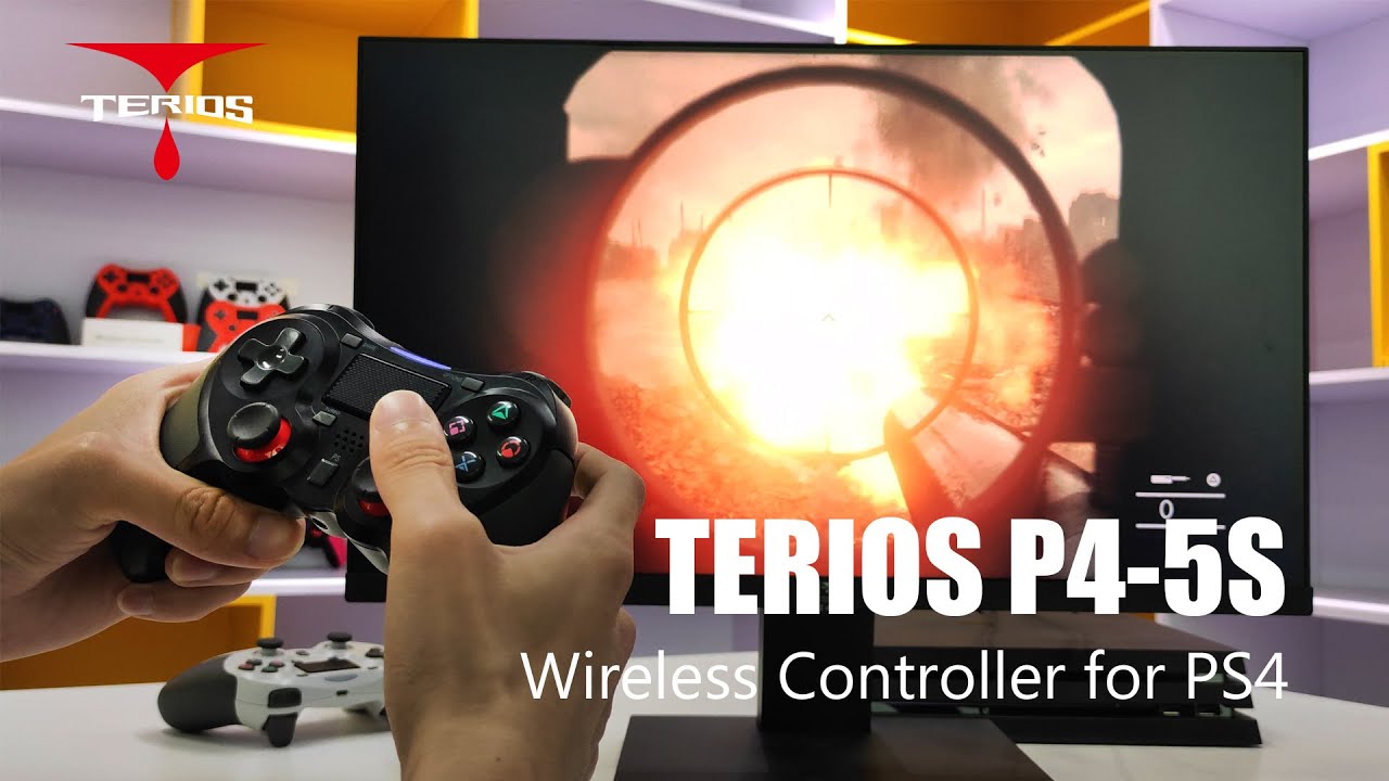  TERIOS Wireless Pro Controller Compatible with PS4