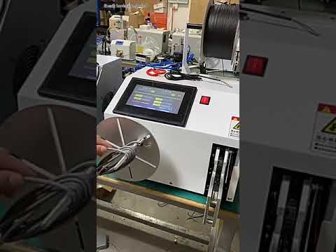 Automatic 3-28mm Wire Coil Winding Machine, Electric Digital All-in-One Touch Screen Cable Binding