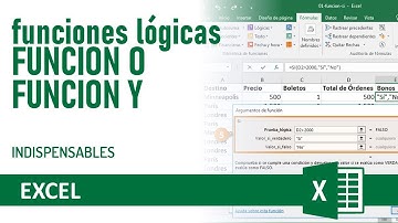 Excel - Funciones lógicas: función O y función Y