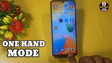 How To Enabale One Hand Mode in redmi a1 plus | redmi a1 plus One Hand Mode Setting |
