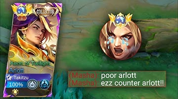 HOW TO DEAL ANNOYING HERO IN RANK GAME!! | ARLOTT BEST BUILD MLBB 2024