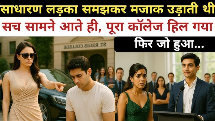 साधारण लड़का समझकर अमीर लड़की मजाक उड़ाती थी | सच सामने आते ही पूरा कॉलेज  हिल गया | फिर जो हुआ