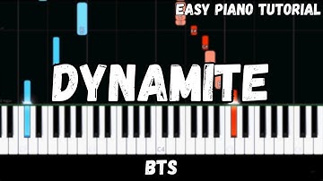 BTS - Dynamite (Easy Piano Tutorial)