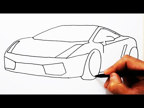 how-to-draw-lamborghini-/-easy-drawing-car-/-Çok-kolay-spor-araba-Çizimi-/-lamborghini-nasıl-Çizilir