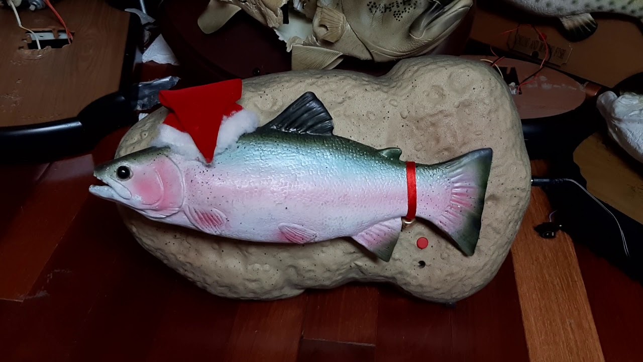 Travis La Truite Chantante - Jingle Bells - BillyBass Vintage Rare - FONCTIONNE