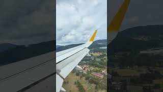 Aterrizaje en el aeropuerto de Loiu, Bilbao (aterrizaje con mucho viento)