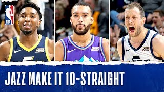 10 STRAIGHT W's For The Jazz!